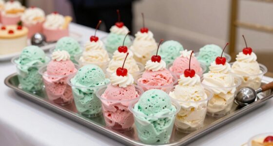 pre portion ice cream