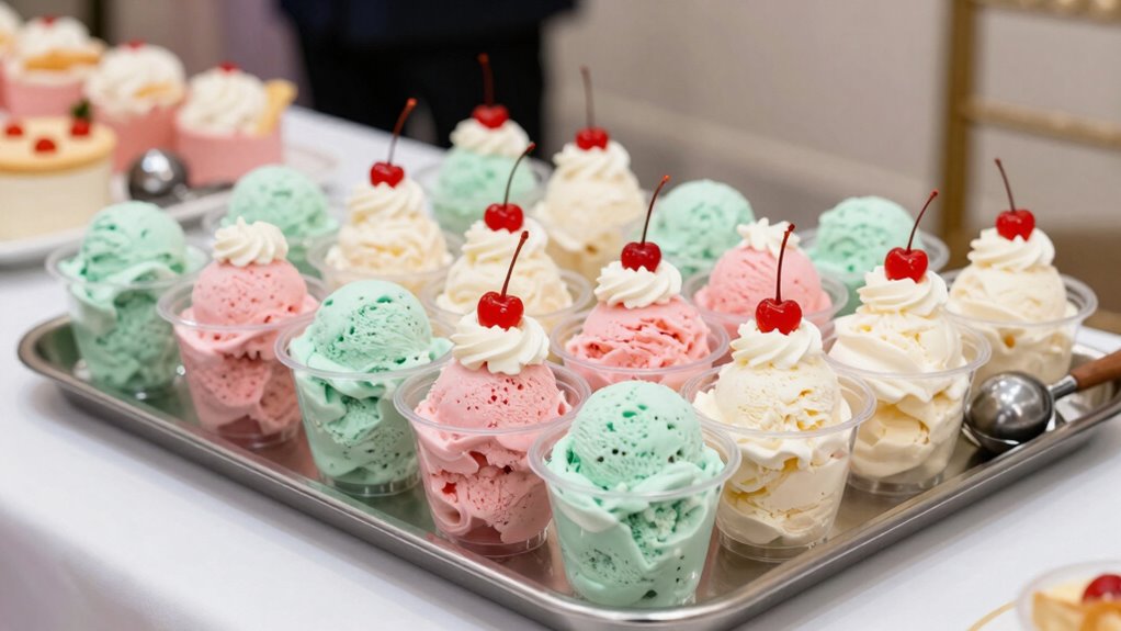 pre portion ice cream