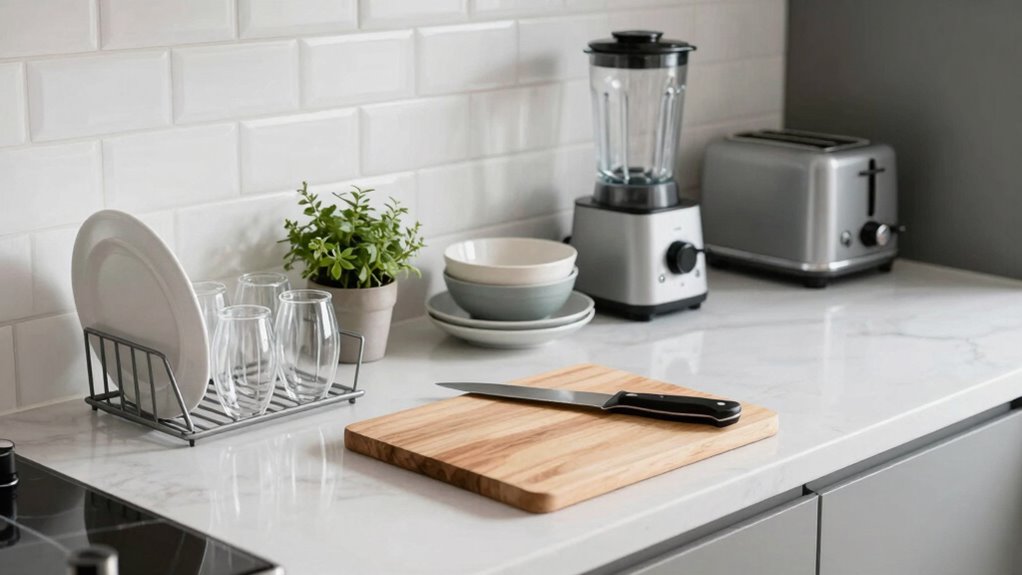 prioritize appliances over clutter