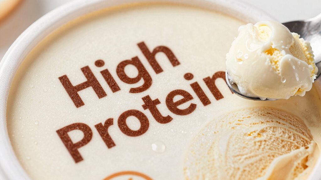protein content in desserts