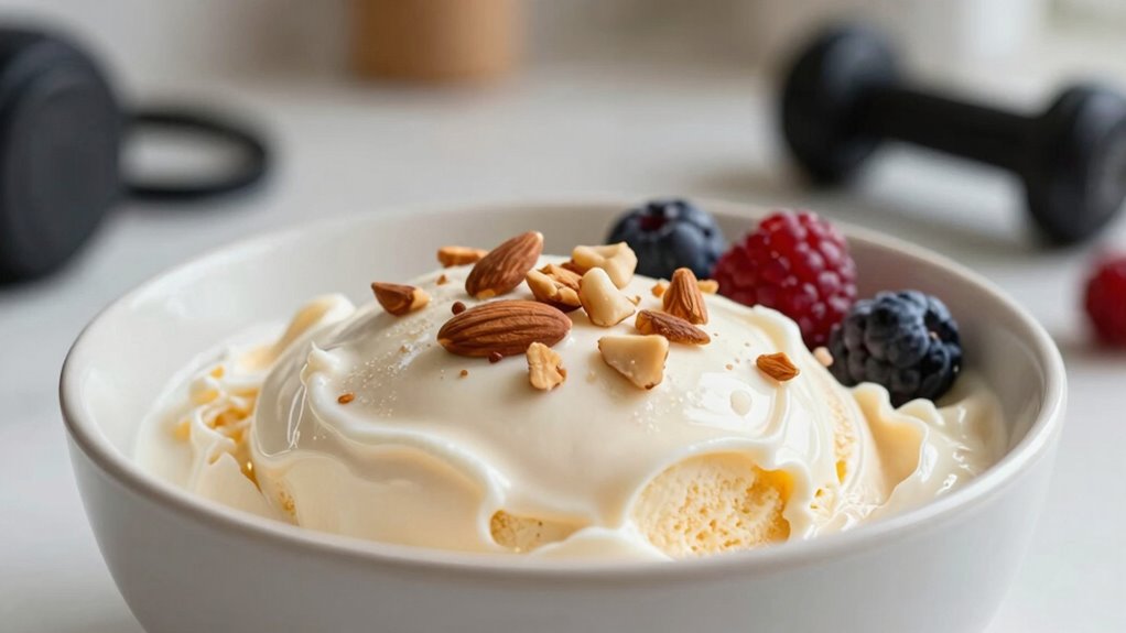 protein ice cream increases satiety