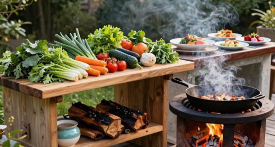 separate zones for cooking