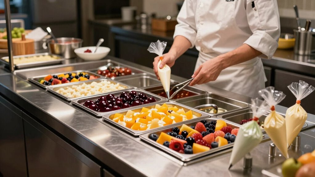 streamlined dessert serving process