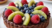 tart fruit complements chocolate