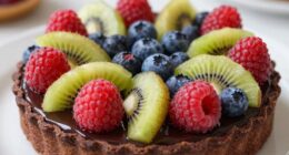 tart fruit complements chocolate