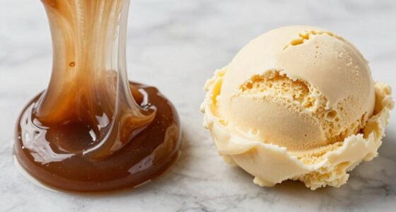 texture differences in frozen desserts