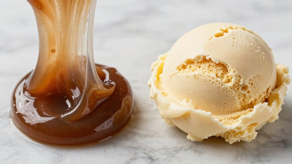 texture differences in frozen desserts