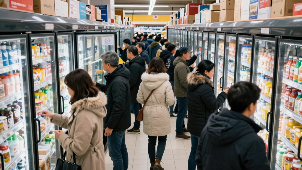 unplanned freezer door traffic