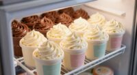 vanilla froze before chocolate