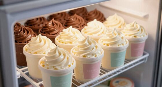 vanilla froze before chocolate