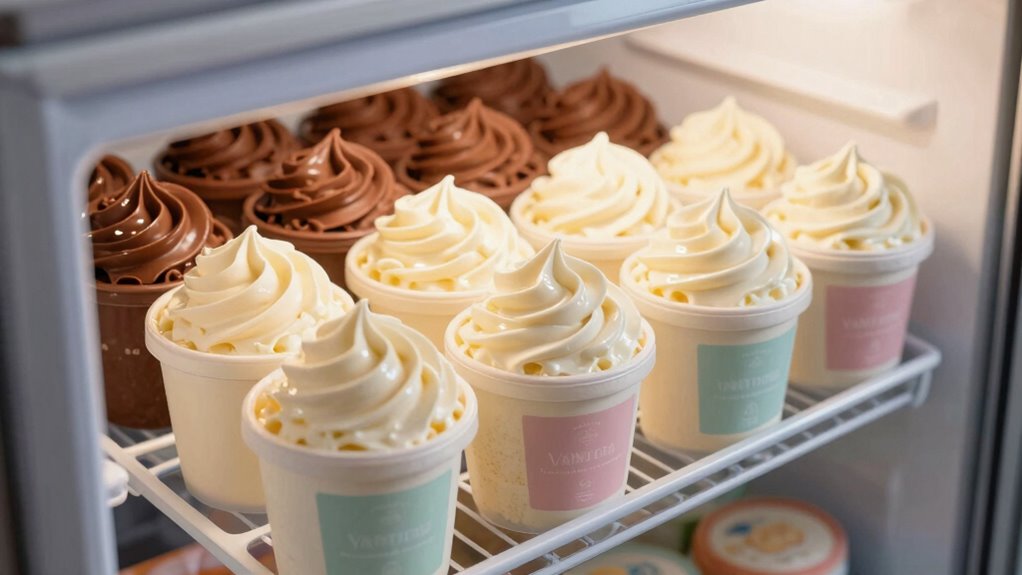 vanilla froze before chocolate