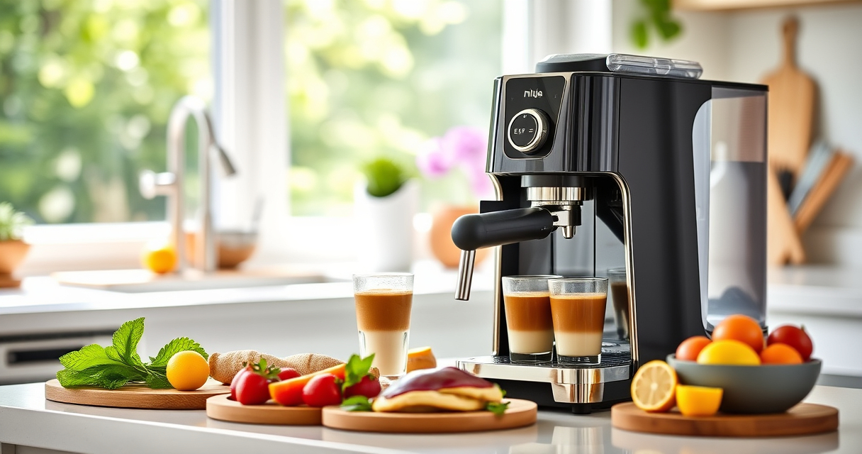 Chill Summer Espresso Iced Coffee with Ninja Luxe Café Premier