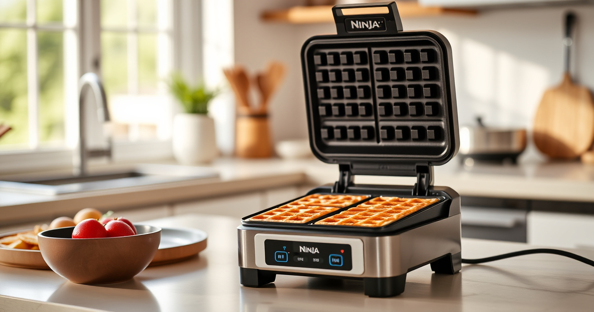 Ninja Belgian Waffle Maker Pro: Perfect Summer Waffles with Ease