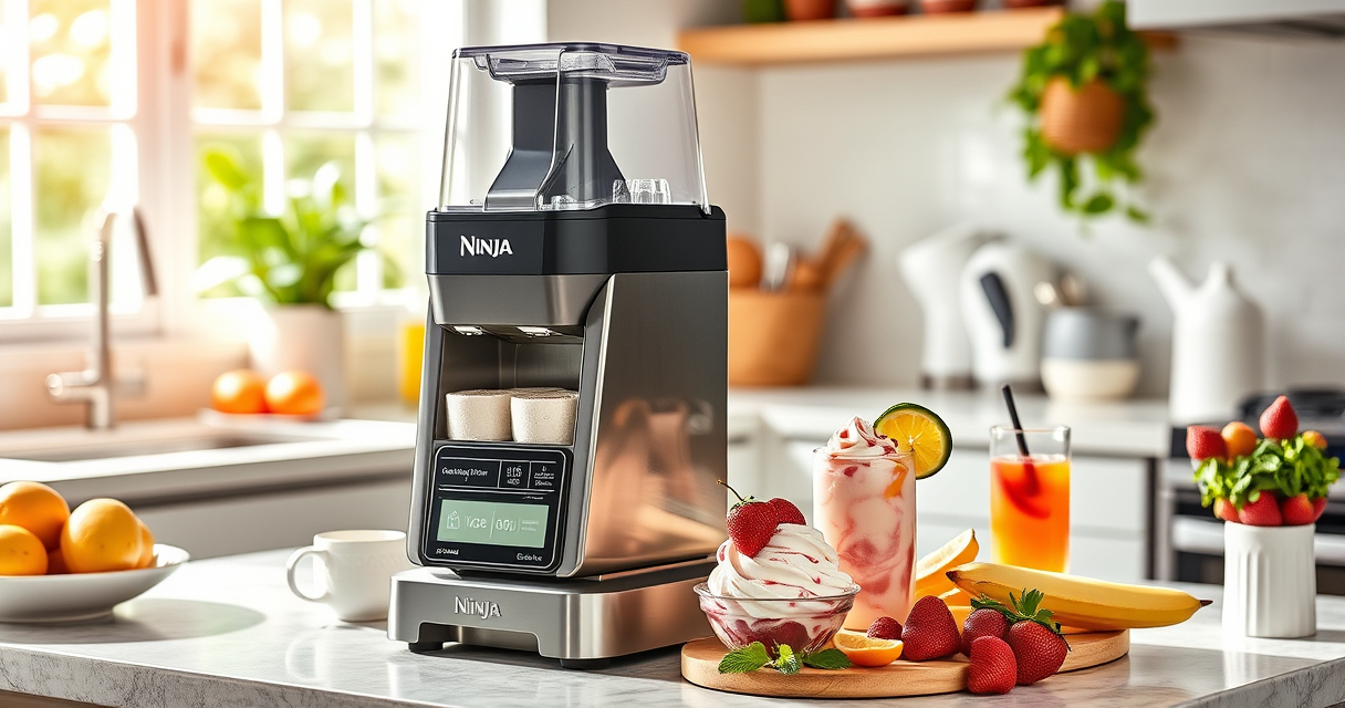 Beat the Summer Heat with the Ninja NC701 CREAMi Swirl Ice Cream Maker