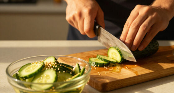 Cucumber Salad With Sesame And Rice Vinegar