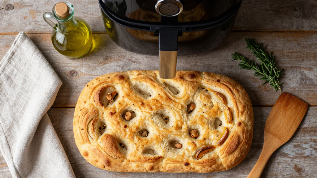Focaccia Croccante In Friggitrice Ad Aria: La Ricetta Facile