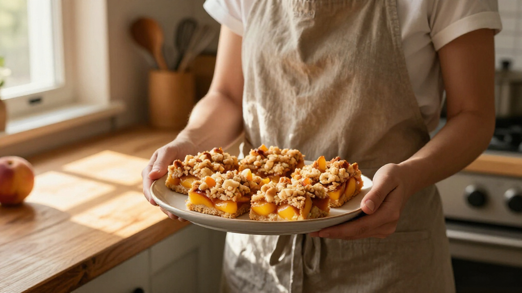 Peach Crumb Bars