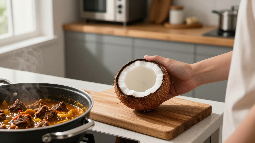Why Coconut Is Essential To Beef Rendang