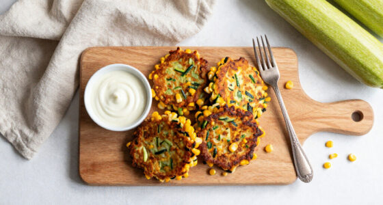 Zucchini And Corn Fritters