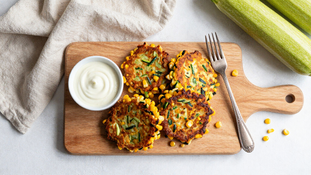 Zucchini And Corn Fritters
