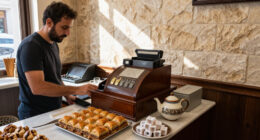 Cash Register At A Restaurant In Turkey