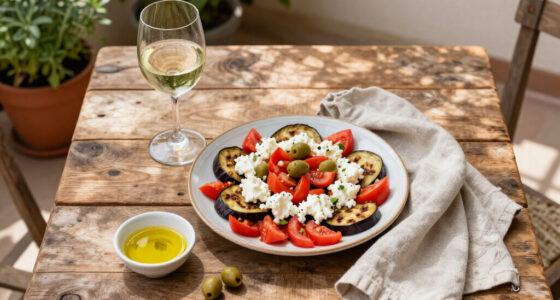 Friselle Con Pomodoro, Melanzane, Ricotta Affumicata E Olive