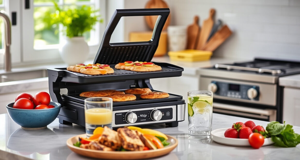 Host Effortless Summer Pool Parties with the Ninja Foodi Pro 5-in-1 Indoor Grill
