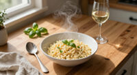 I Cook This 15-Minute Creamy Orzo For Dinner At Least Once A Week