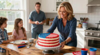 Martha Stewart Serves Huge American Flag Cake with 250 Pieces for Founding Father-Themed Party