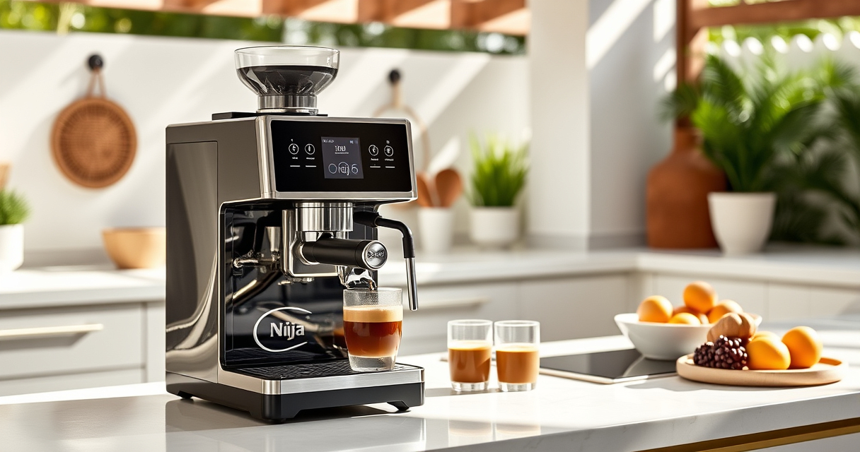 Ninja Luxe Café Pro Espresso Machine by David Beckham: Summer Sips Made Elegant