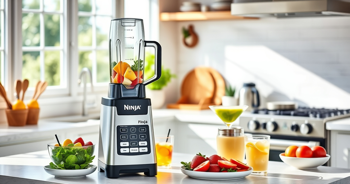Ninja Professional Blender: Effortless Pool Party Smoothies & Desserts