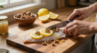 Sogliola Con Noci, Limone E Panna Acida