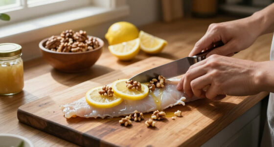 Sogliola Con Noci, Limone E Panna Acida