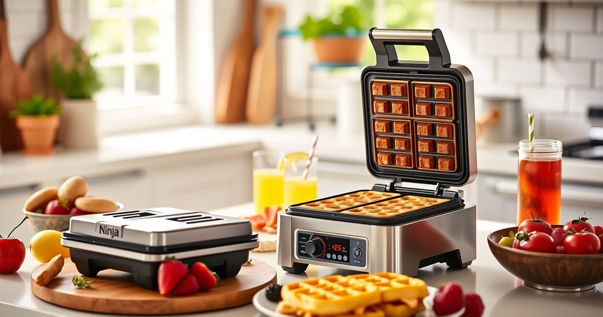 Summer Waffle Delights with Ninja Belgian Waffle Maker Pro