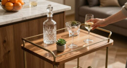 The “Beautiful” Bar Cart That Triples My Space Is $139 And Looks Like It Came From Anthropologie