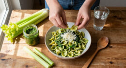 Trofie Al Pesto Di Sedano