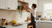 11 Clever Ideas For What To Do With The Awkward Space Above Kitchen Cabinets