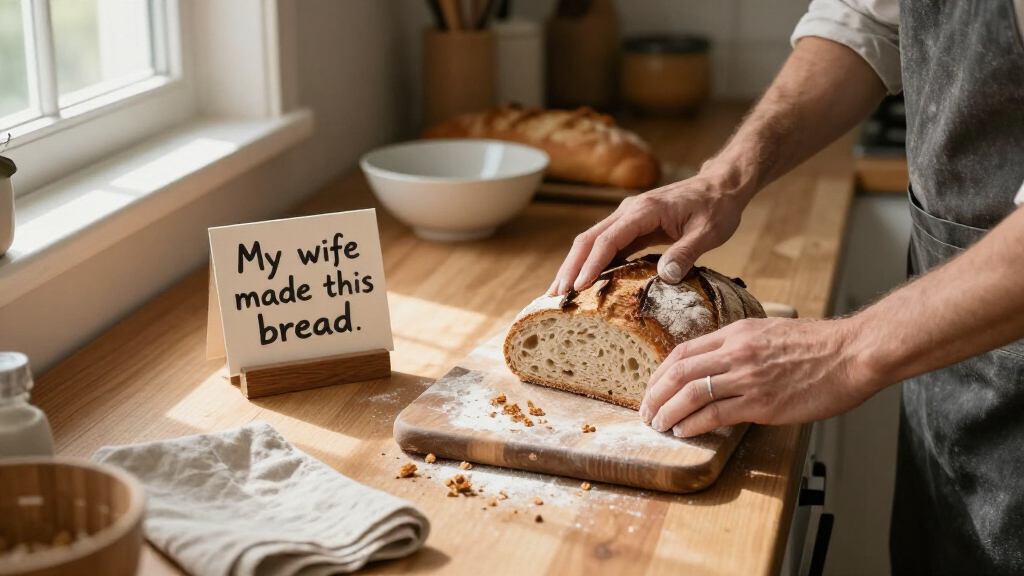 Sign My Wife Made For My Bread